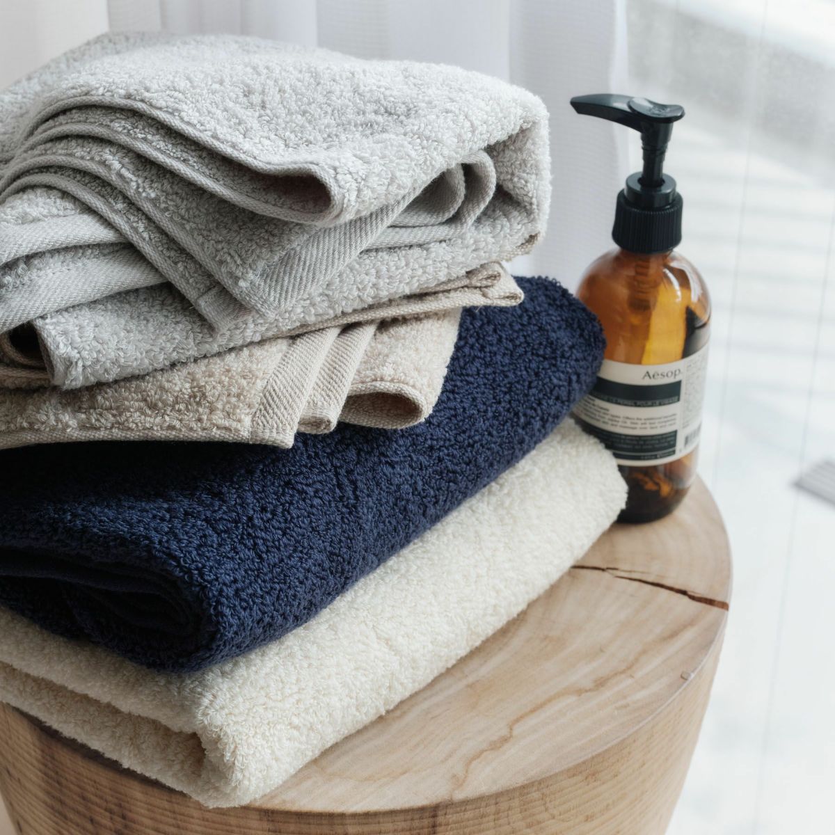 おぼろ100年の極 バスタオル　日本製