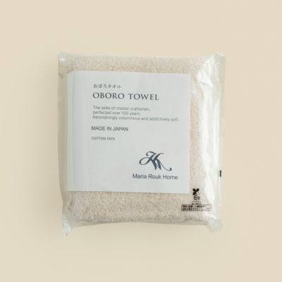 おぼろ100年の極 フェイスタオル ＜アイボリー＞日本製