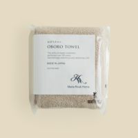 おぼろ100年の極 フェイスタオル ＜ベージュ＞日本製