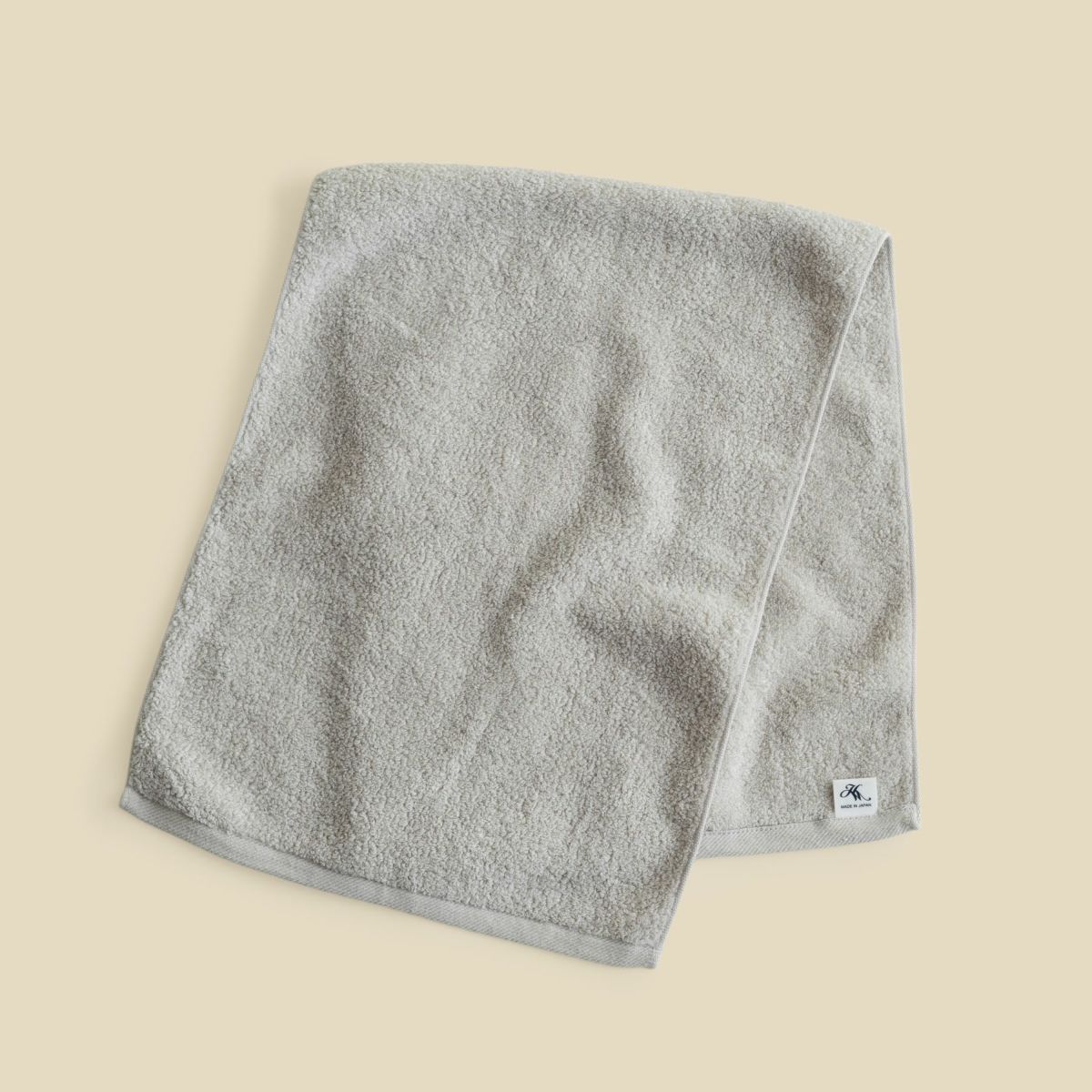  おぼろ100年の極 フェイスタオル ＜グレー＞日本製