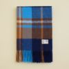  ウール100%チェックストール