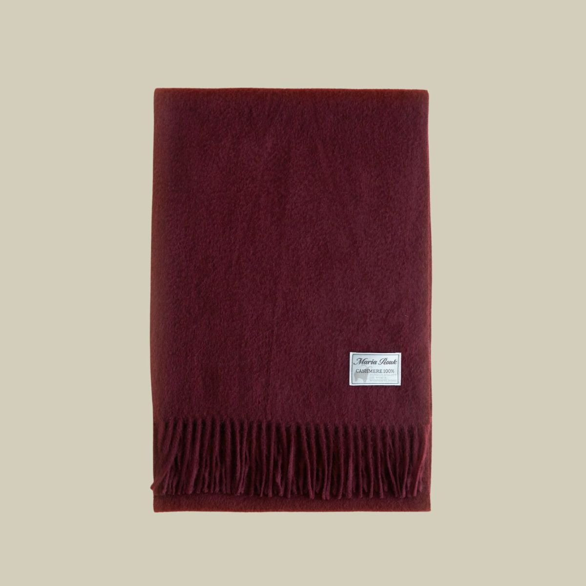 【長寿祝いギフトセット】カシミヤ100%無地マフラー