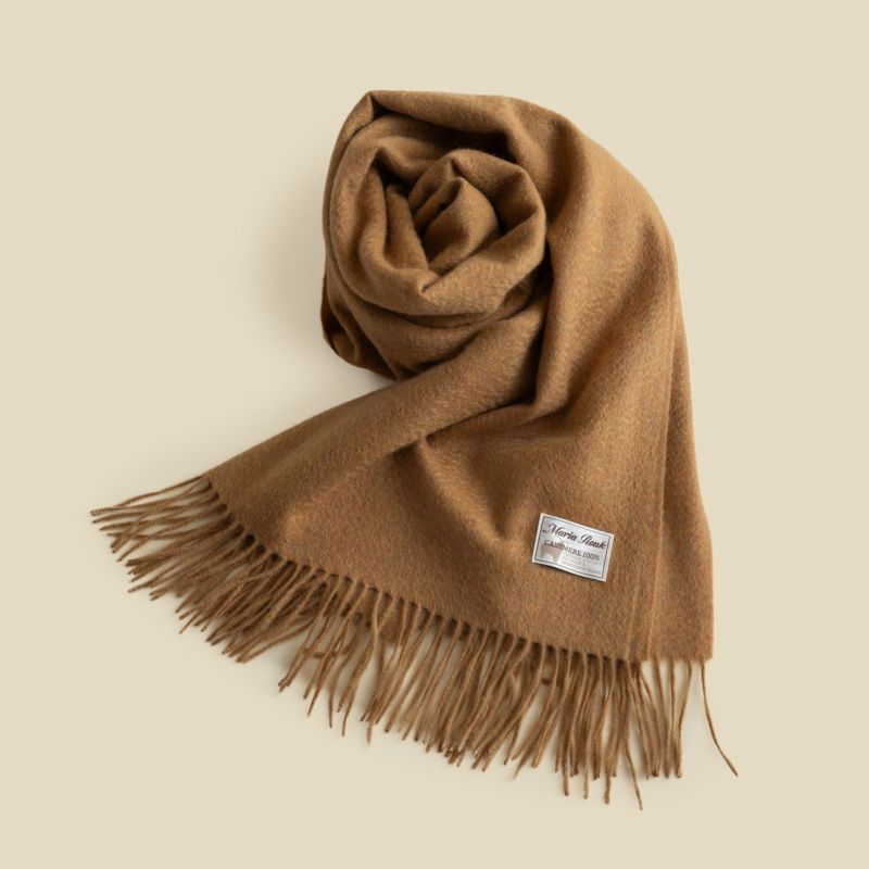 【長寿祝いギフトセット】カシミヤ100%メランジストール＜カラシ＞