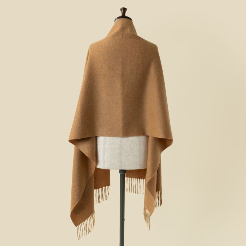 【長寿祝いギフトセット】カシミヤ100%メランジストール＜カラシ＞