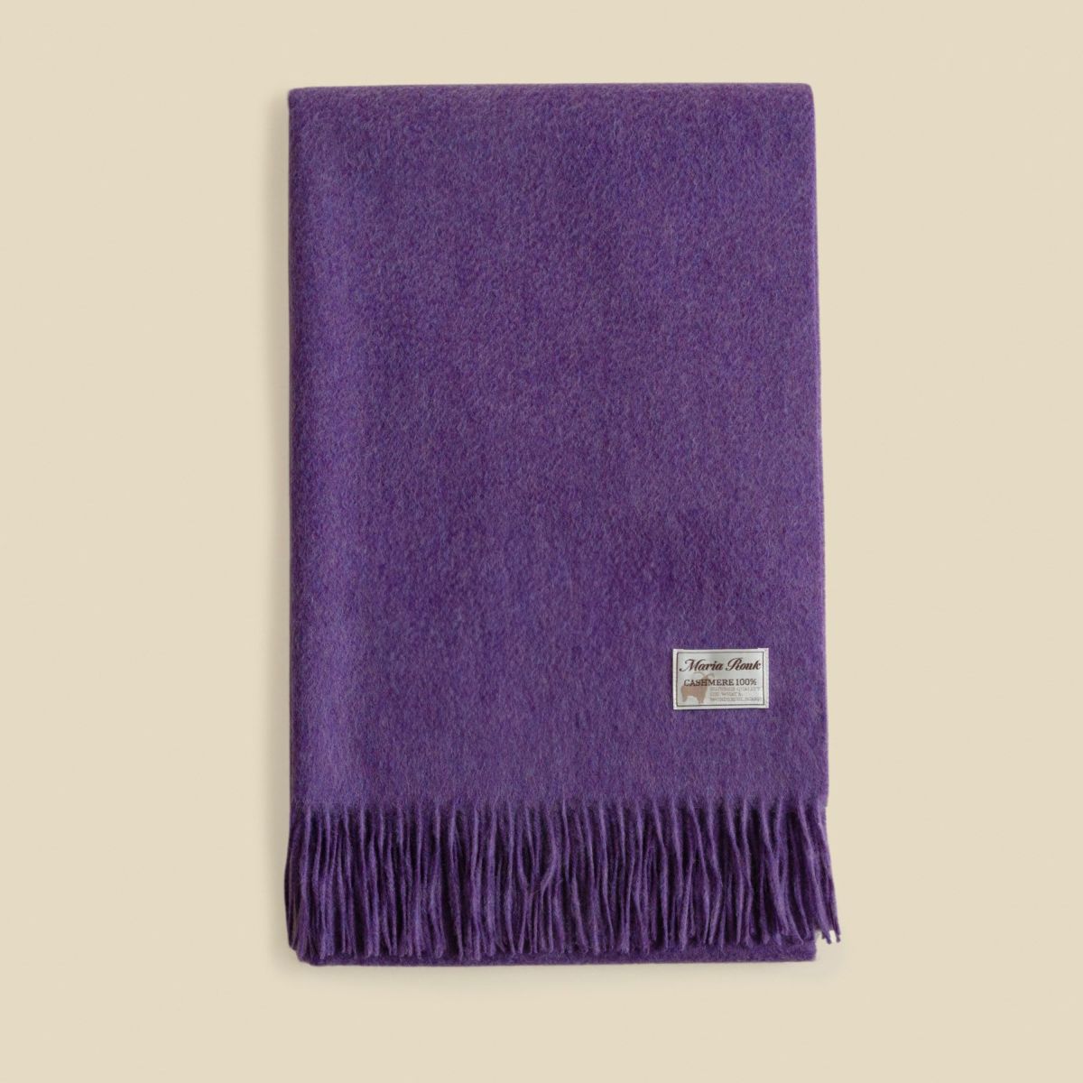 【長寿祝いギフトセット】カシミヤ100%メランジストール＜パープル＞