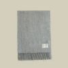 【長寿祝いギフトセット】カシミヤ100%無地マフラー＜ライトグレー＞