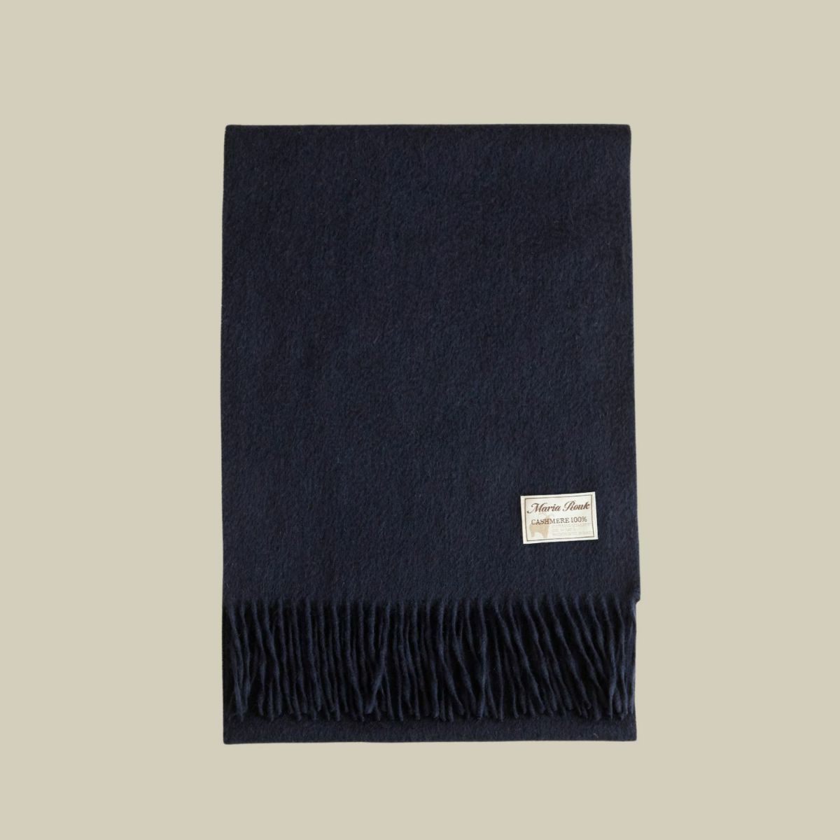 【長寿祝いギフトセット】カシミヤ100%無地マフラー＜ネイビー＞