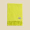 【長寿祝いギフトセット】カシミヤ100%無地マフラー＜イエロー＞