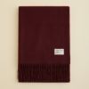 【長寿祝いギフトセット】カシミヤ100%無地ストール＜ボルドー＞