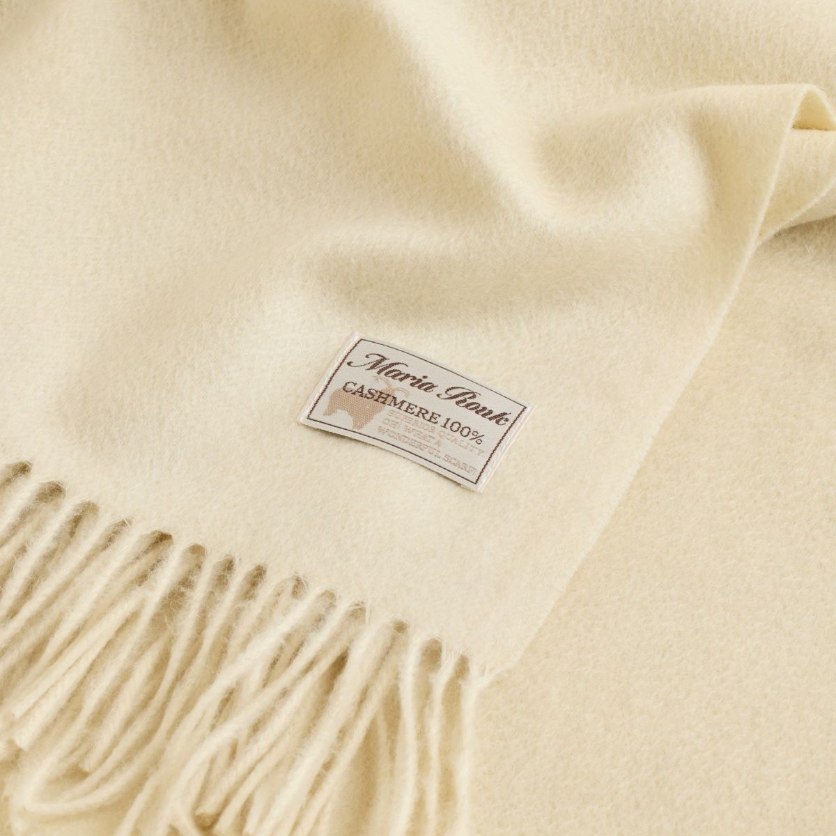 【長寿祝いギフトセット】カシミヤ100%無地ストール＜オフホワイト＞