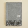 【長寿祝いギフトセット】カシミヤ100%無地ストール＜ライトグレー＞