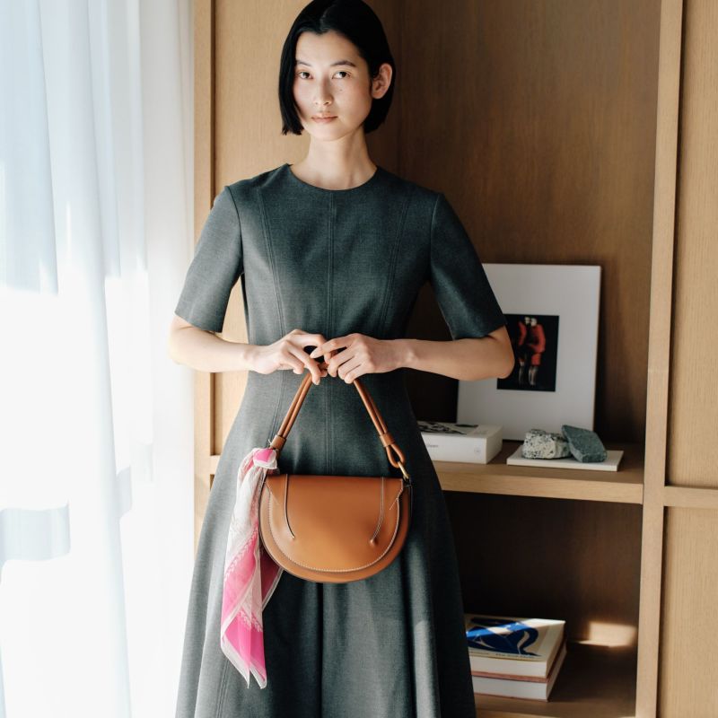  マリンスカーフ＜ピンク＞　シルク100%　日本製