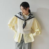 ロープマリンスカーフ＜ブラック＞　シルク100%　日本製