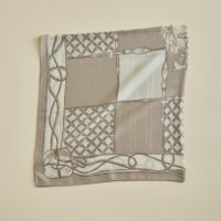 ロープマリンスカーフ＜グレージュ＞　シルク100%　日本製