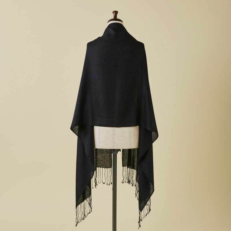 シルクカシミヤストール＜ブラック＞
