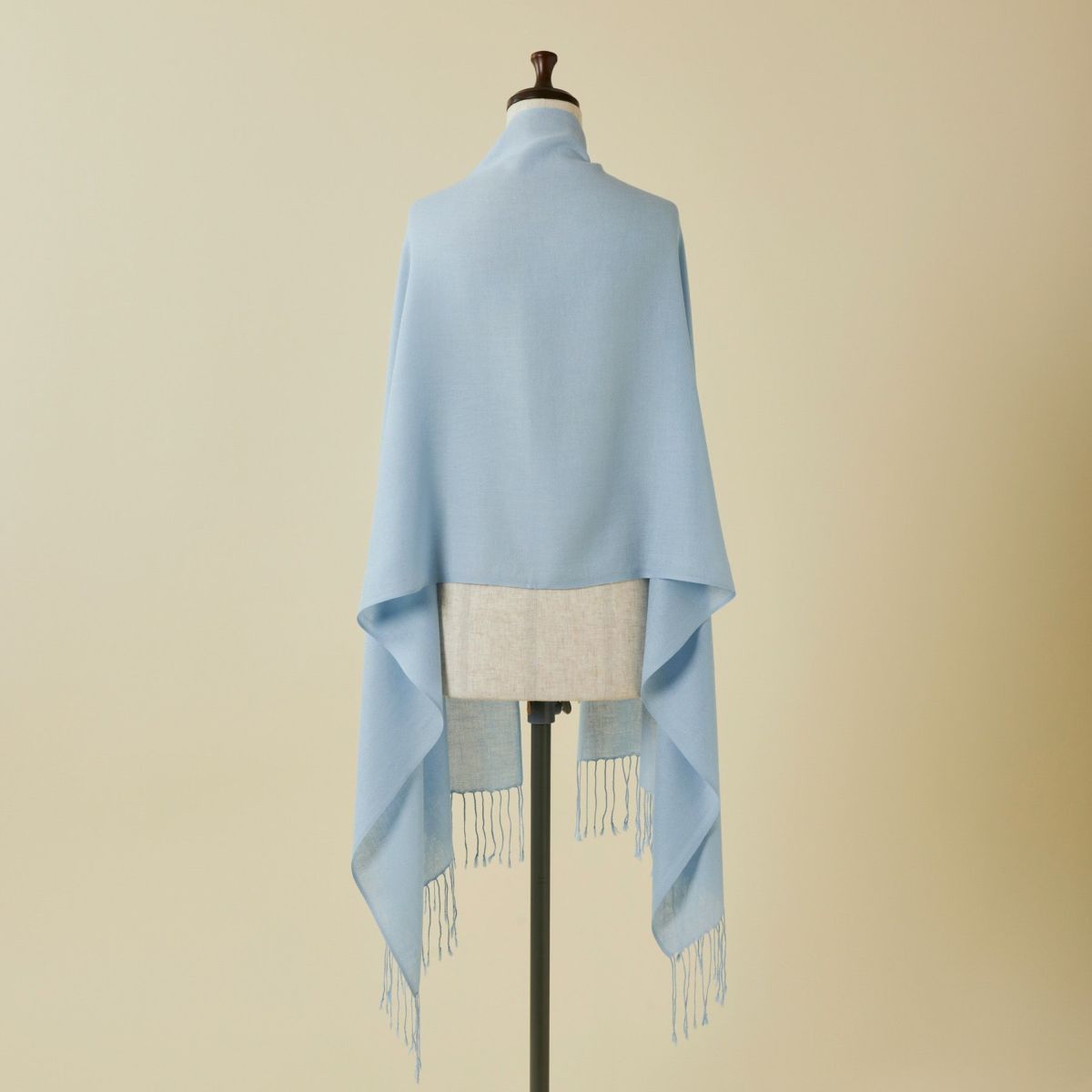  シルクカシミヤストール＜ブルー＞