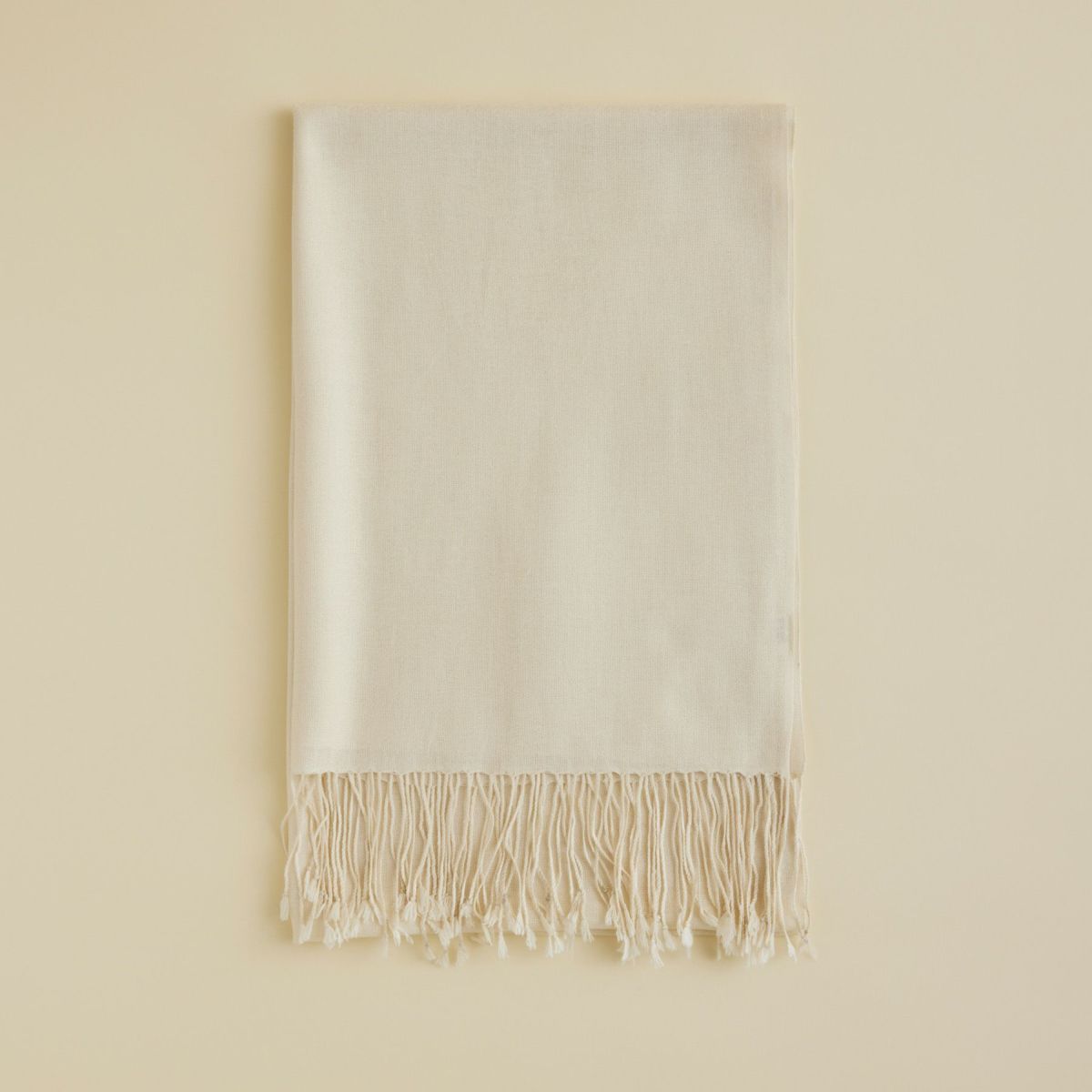 シルクカシミヤストール＜ホワイト＞