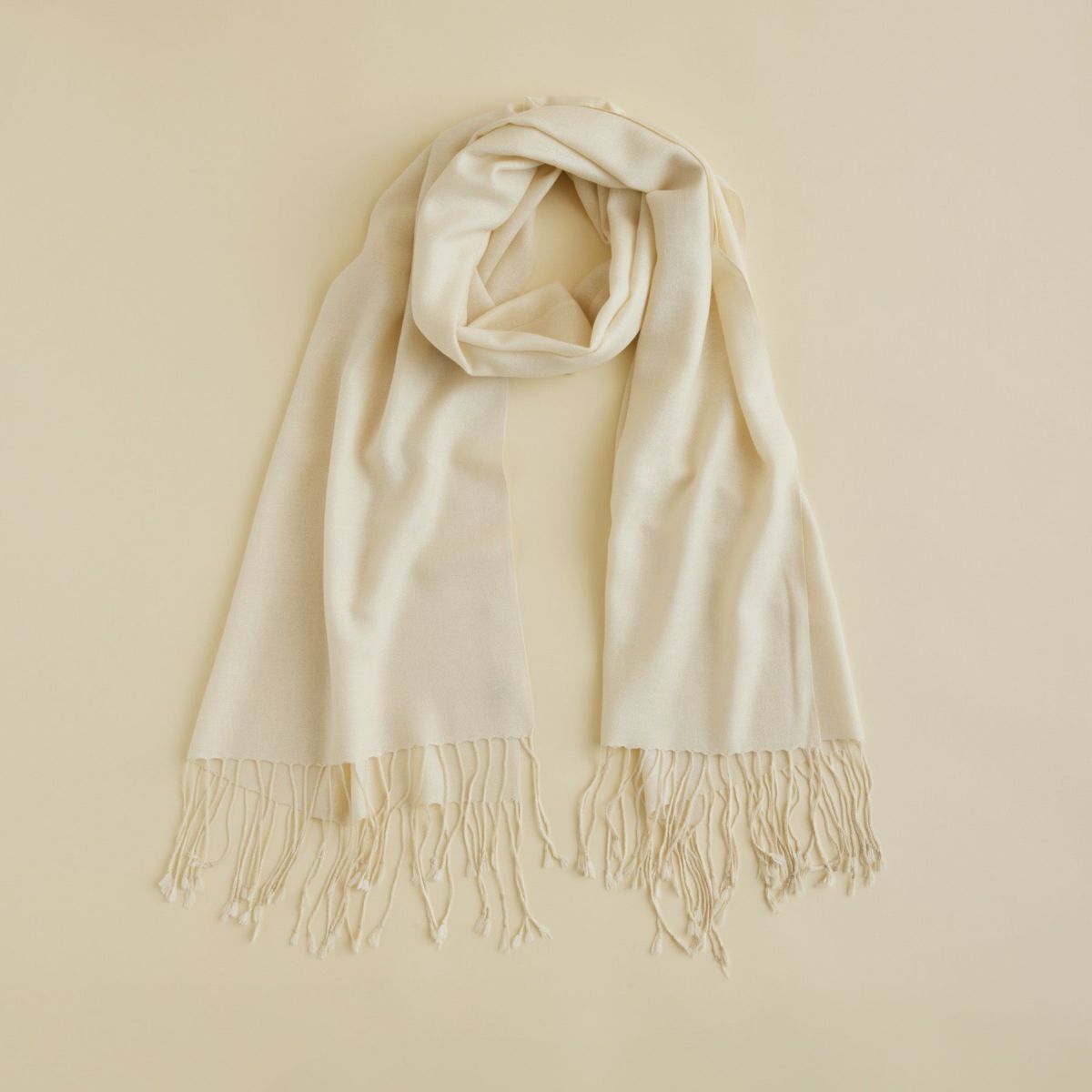 シルクカシミヤストール＜ホワイト＞