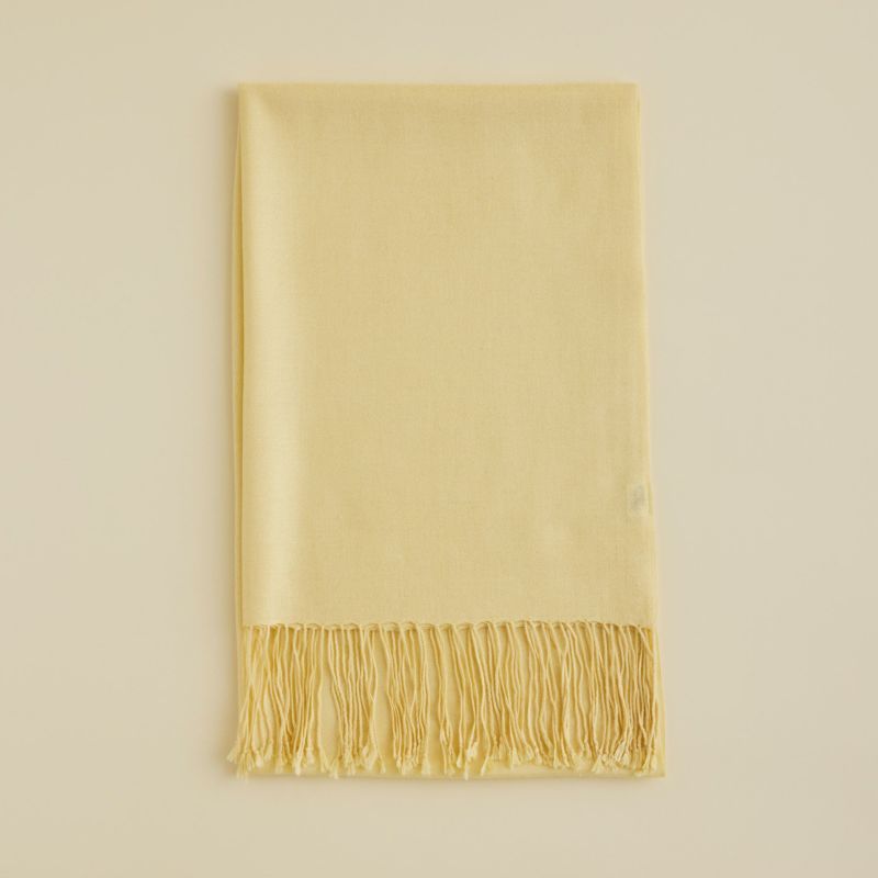 シルクカシミヤストール＜イエロー＞