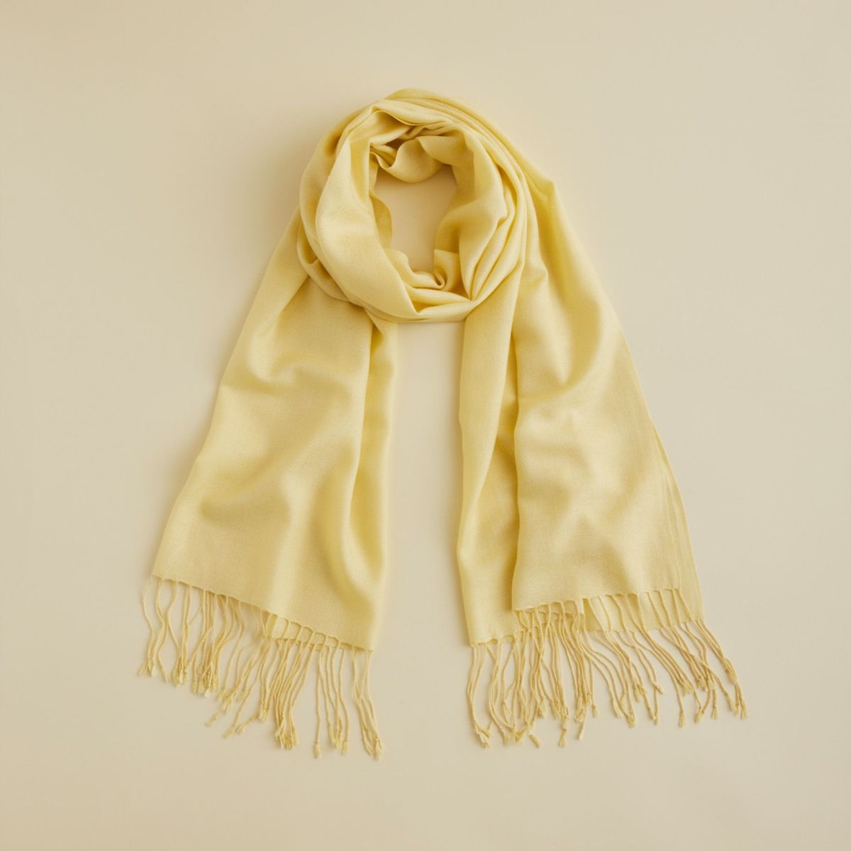 シルクカシミヤストール＜イエロー＞