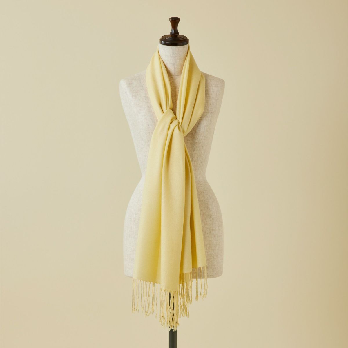 シルクカシミヤストール＜イエロー＞