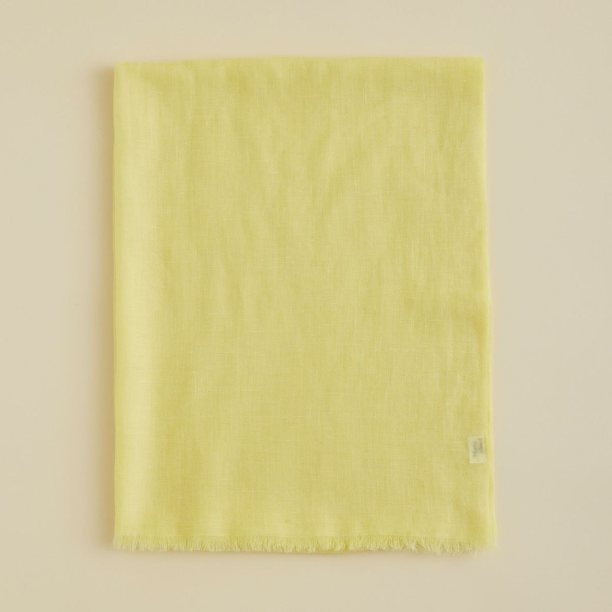 カシミヤリネンストール＜レモン＞