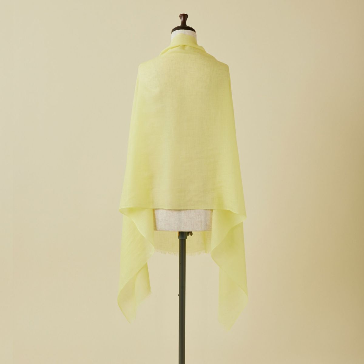 カシミヤリネンストール＜レモン＞