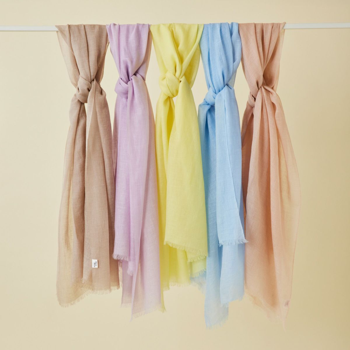 カシミヤリネンストール