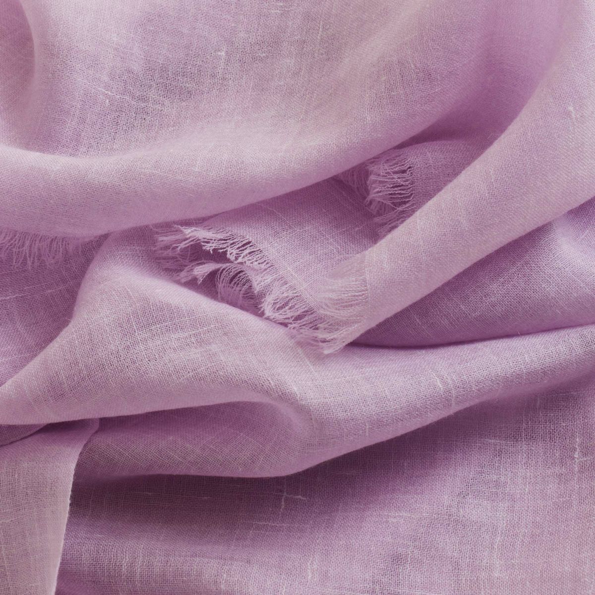  カシミヤリネンストール＜パープル＞