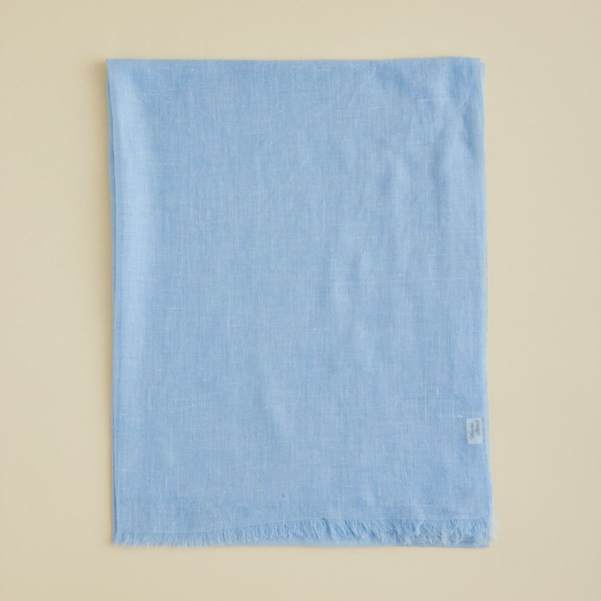 カシミヤリネンストール＜ブルー＞