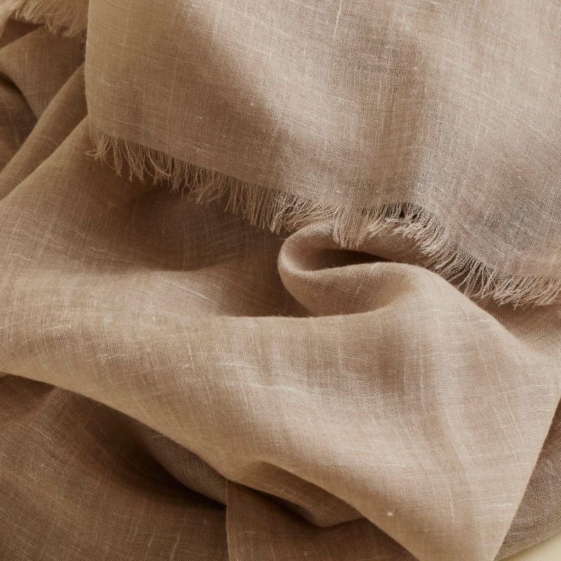 カシミヤリネンストール＜モカ＞