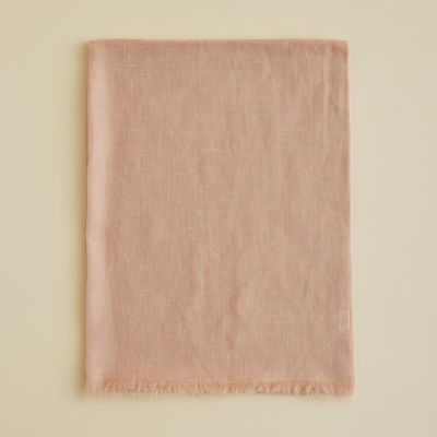 カシミヤリネンストール＜ピンクベージュ＞