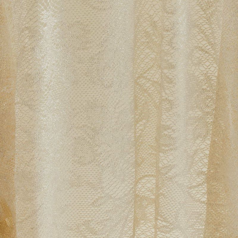  フラワーラメレースストール＜ベージュ＞