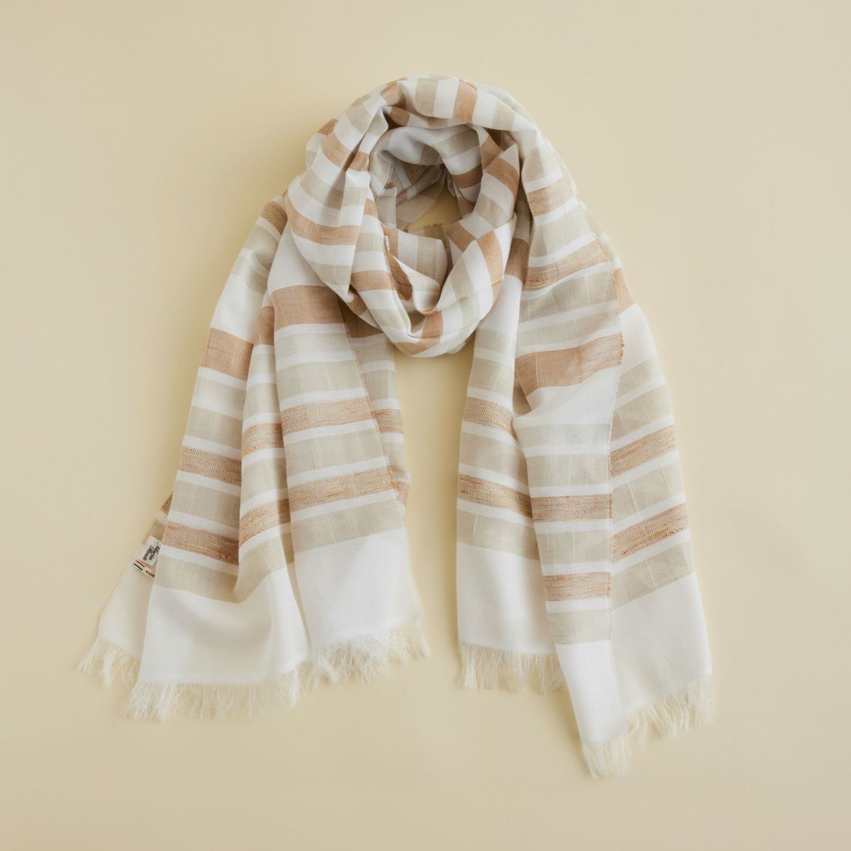  イタリア製 ランダムボーダーラメストール