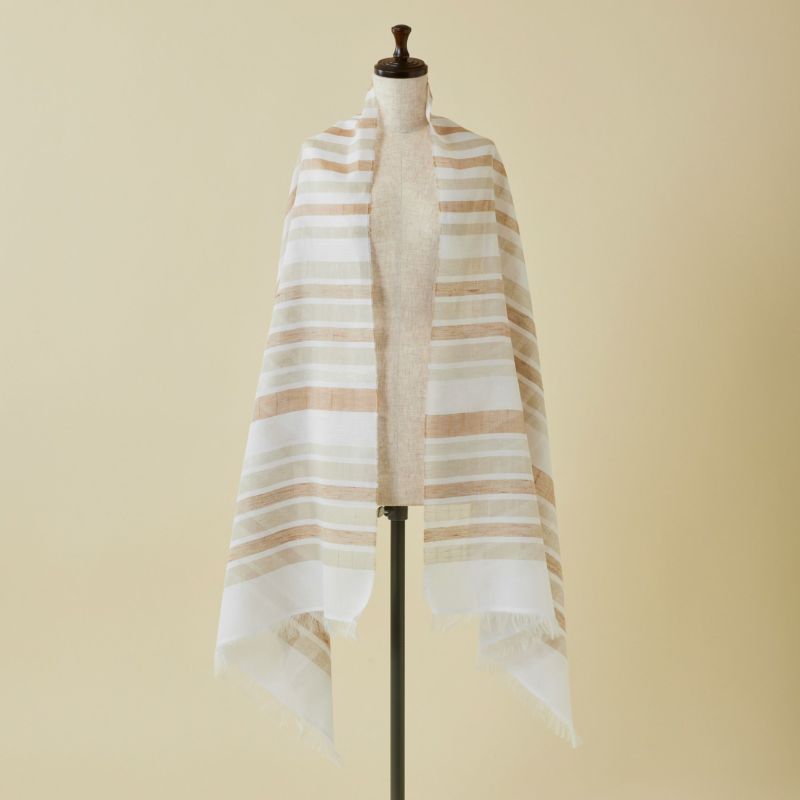  イタリア製 ランダムボーダーラメストール