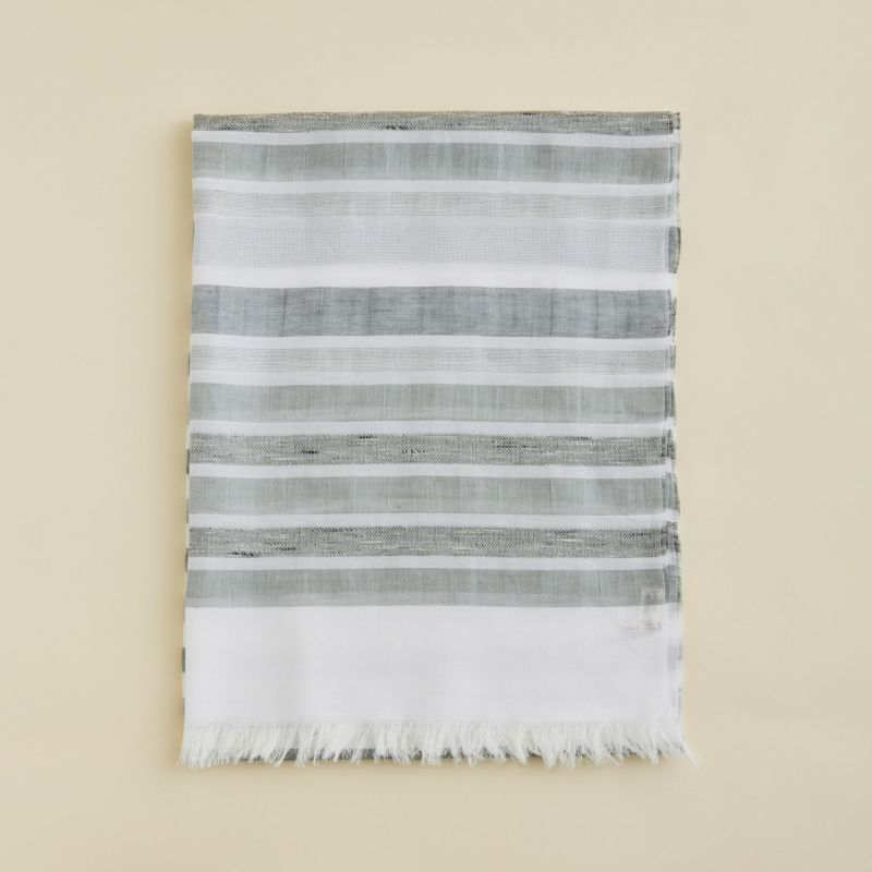  イタリア製 ランダムボーダーラメストール