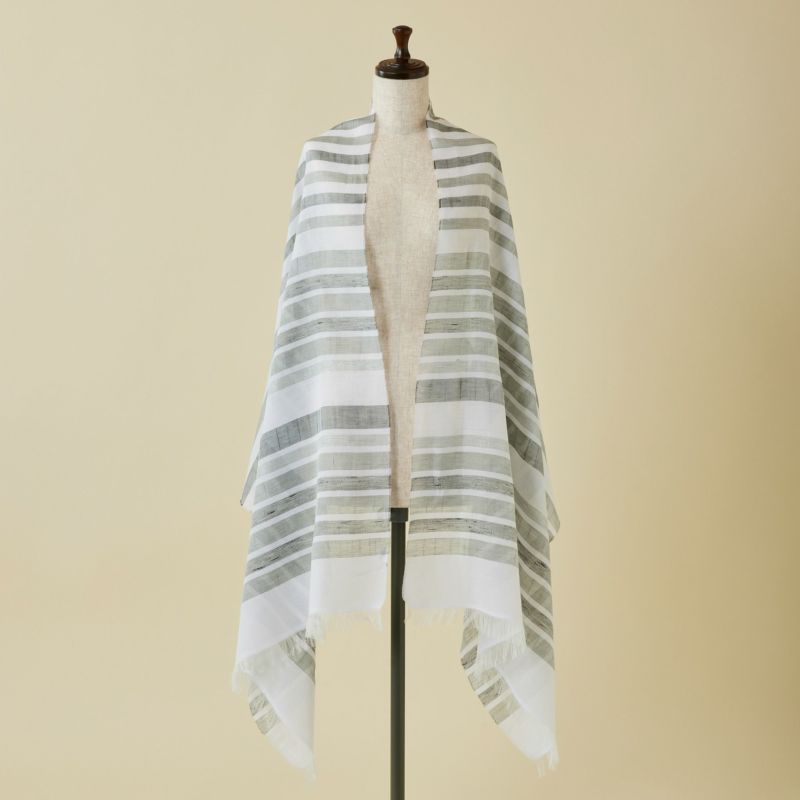  イタリア製 ランダムボーダーラメストール