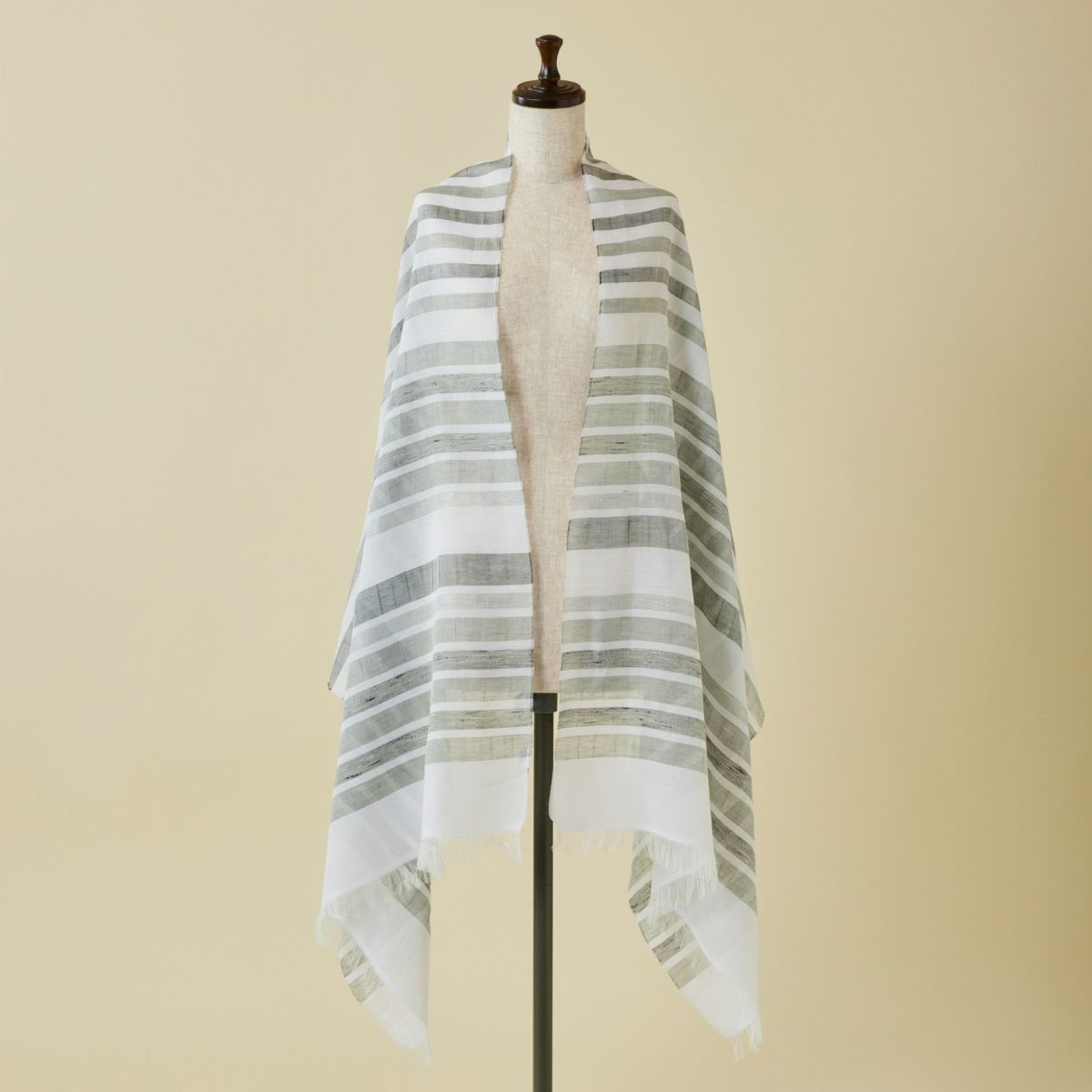  イタリア製 ランダムボーダーラメストール