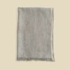  イタリア製 サイドラインリネンストール＜グレー＞