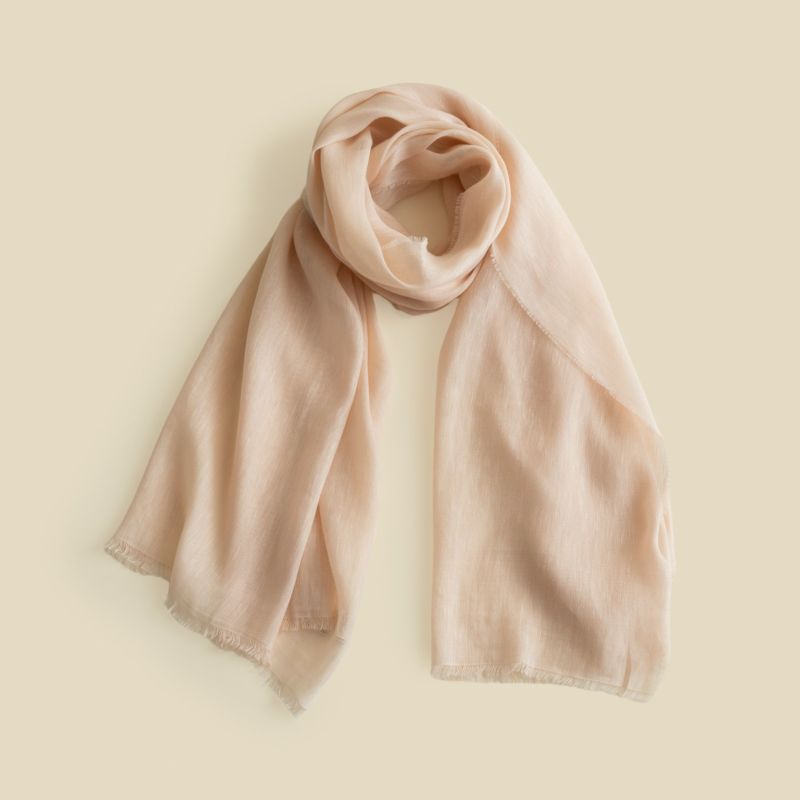 イタリア製　リネンコットンストール＜ピンク＞