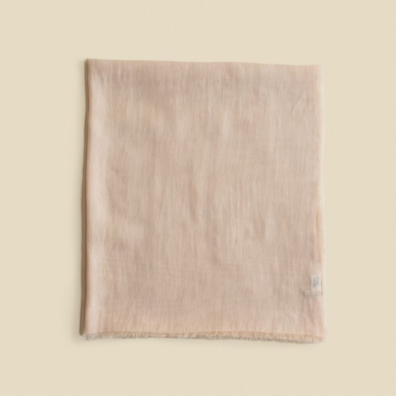 イタリア製　リネンコットンストール＜ピンク＞