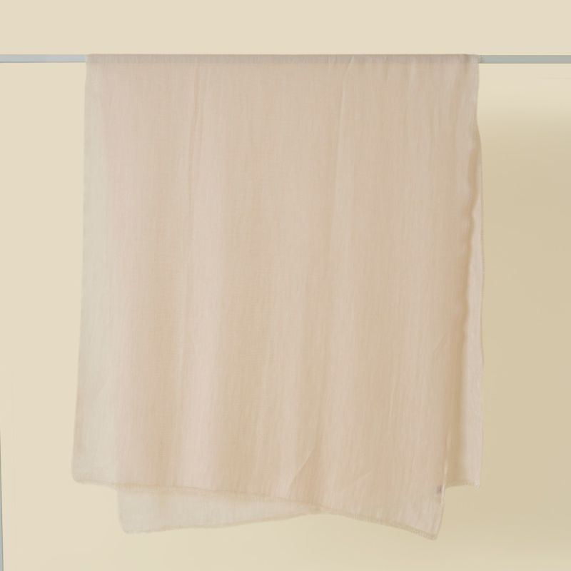 イタリア製　リネンコットンストール＜ピンク＞