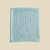 イタリア製　リネンコットンストール＜ライトブルー＞