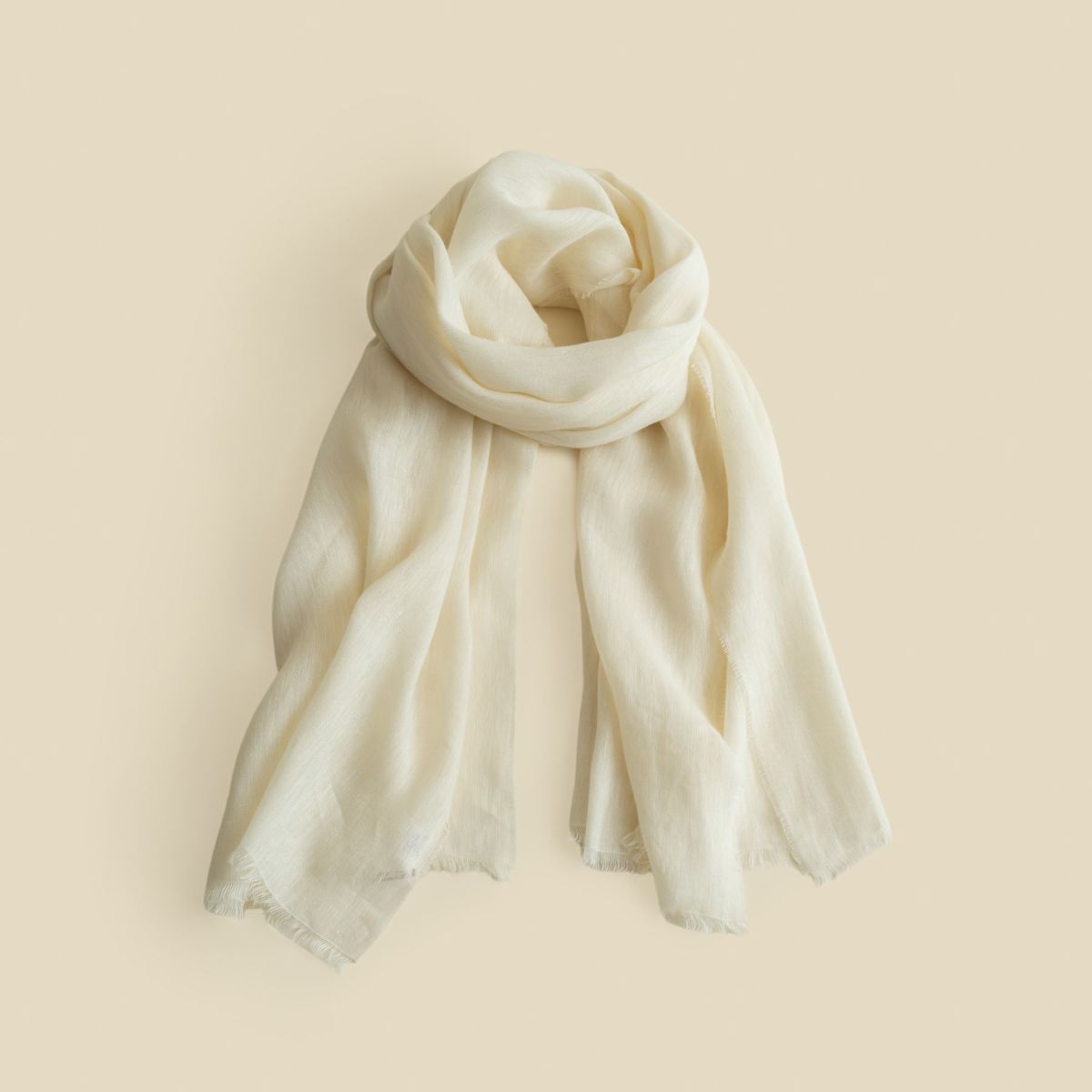 イタリア製　リネンコットンストール