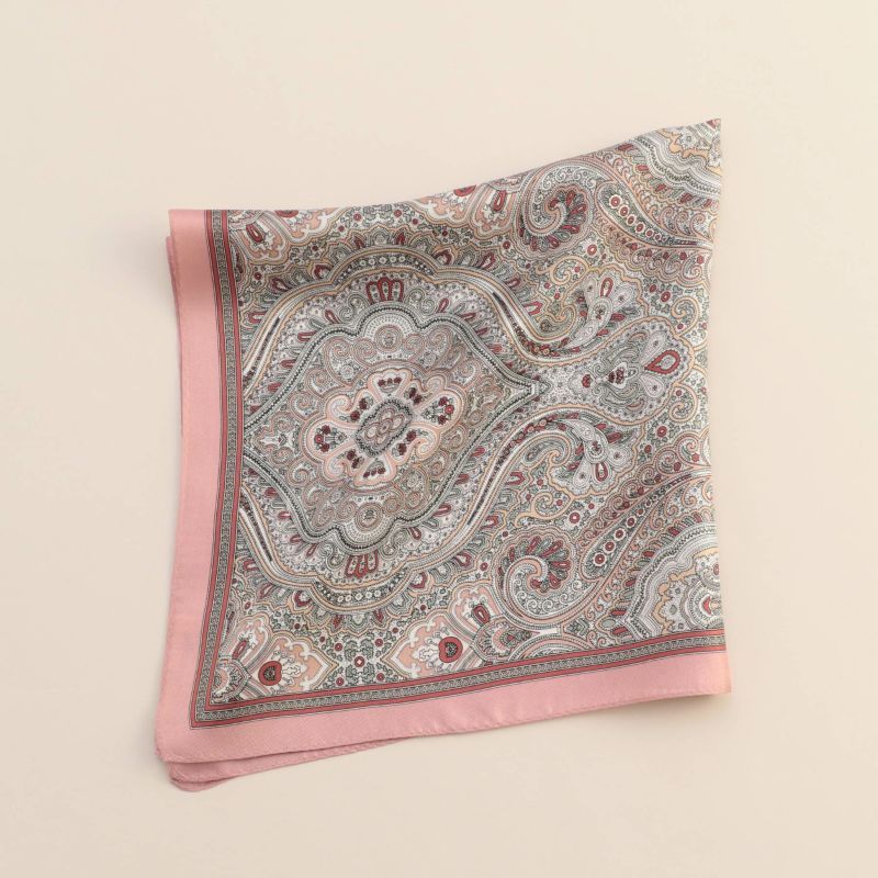 ペイズリースカーフ＜ピンク＞