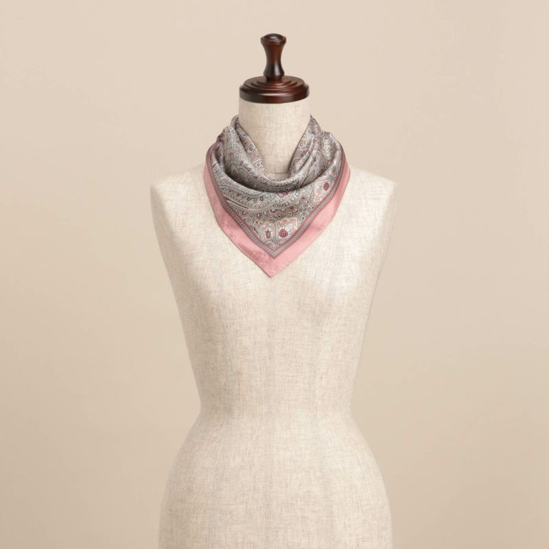 ペイズリースカーフ＜ピンク＞