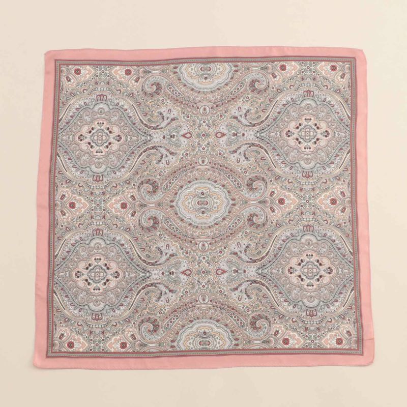 ペイズリースカーフ＜ピンク＞