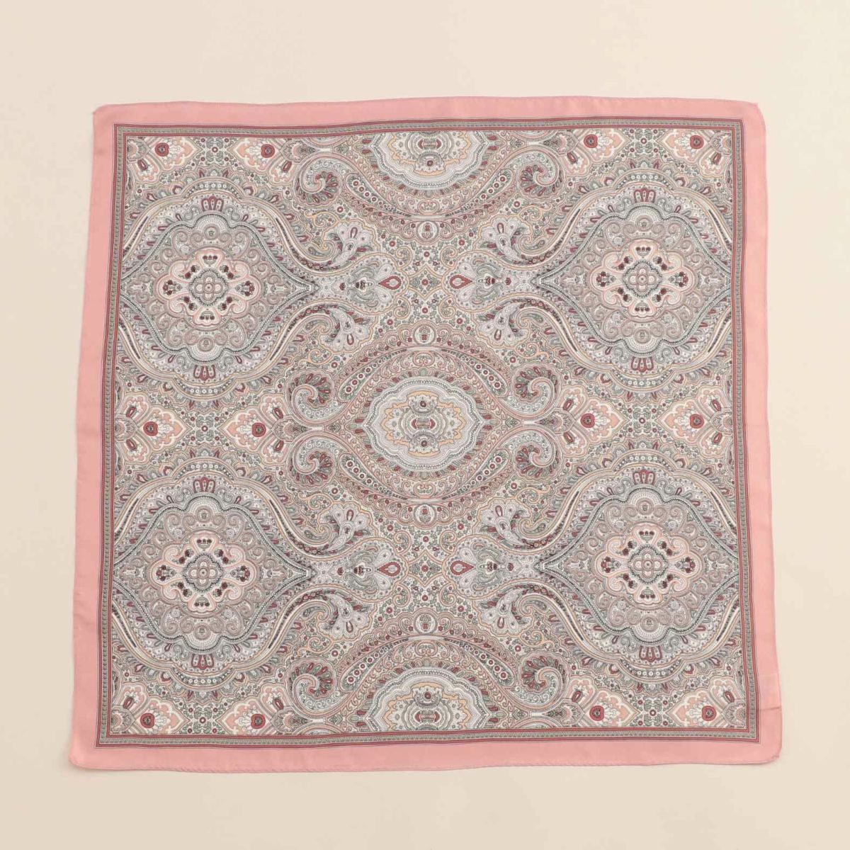 ペイズリースカーフ＜ピンク＞
