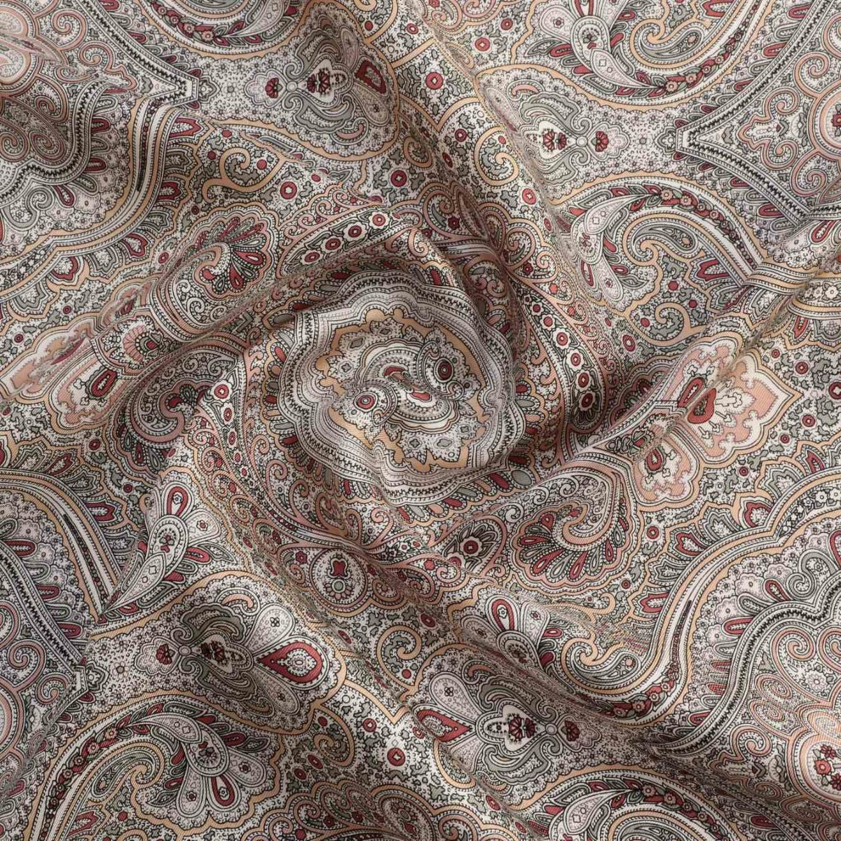 ペイズリースカーフ＜ピンク＞