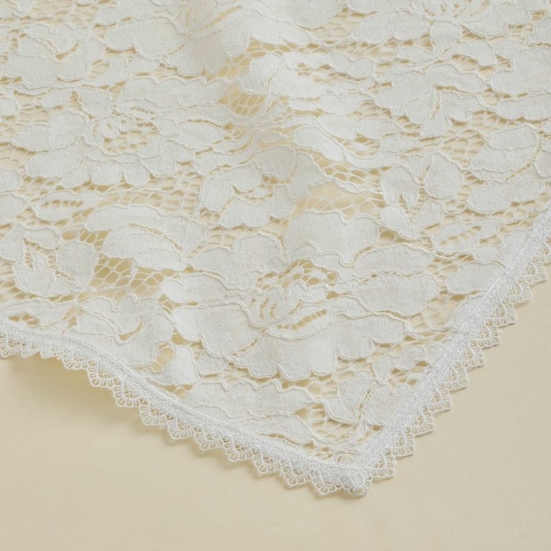  フラワーレース三角スカーフ